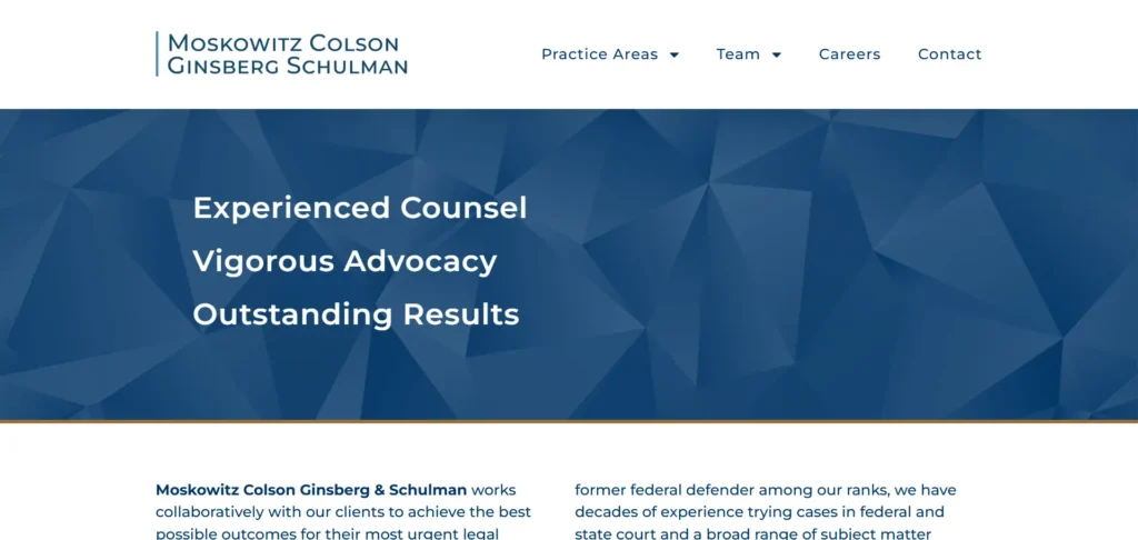 Moskowitz Colson Ginsberg & Schulman LLP