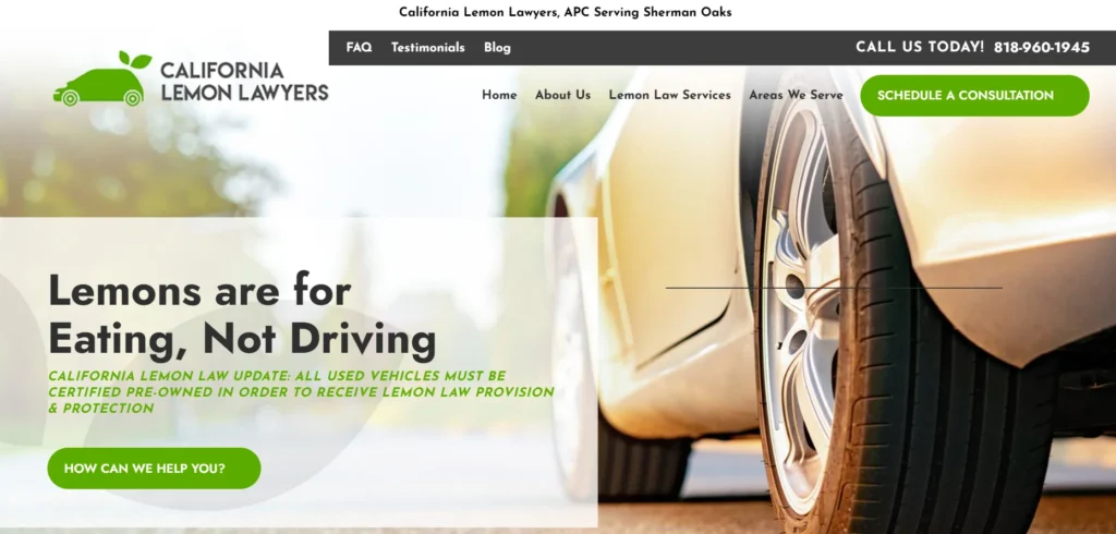 California Lemon Lawyers, APC
