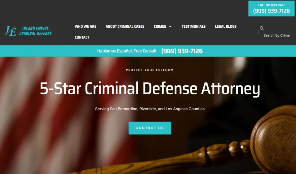 Inland Empire Criminal Defense