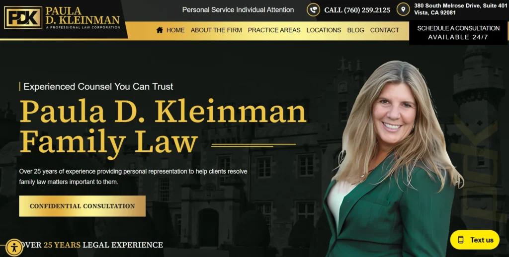 Paula D. Kleinman, A Professional Law Corporation