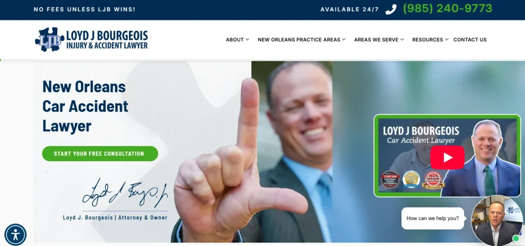 Loyd J Bourgeois Injury & Accident Lawyer