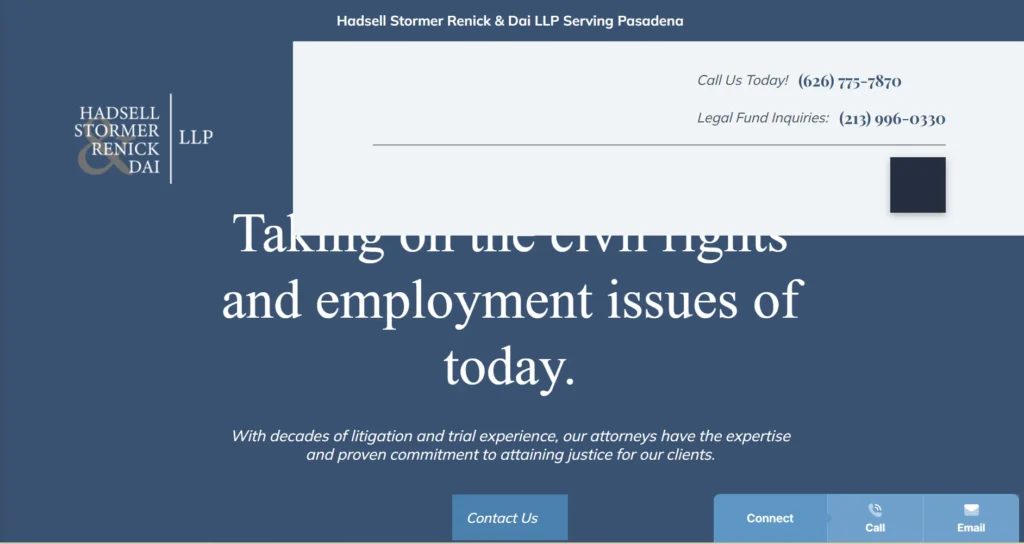 hadsell stormer renick & dai llp