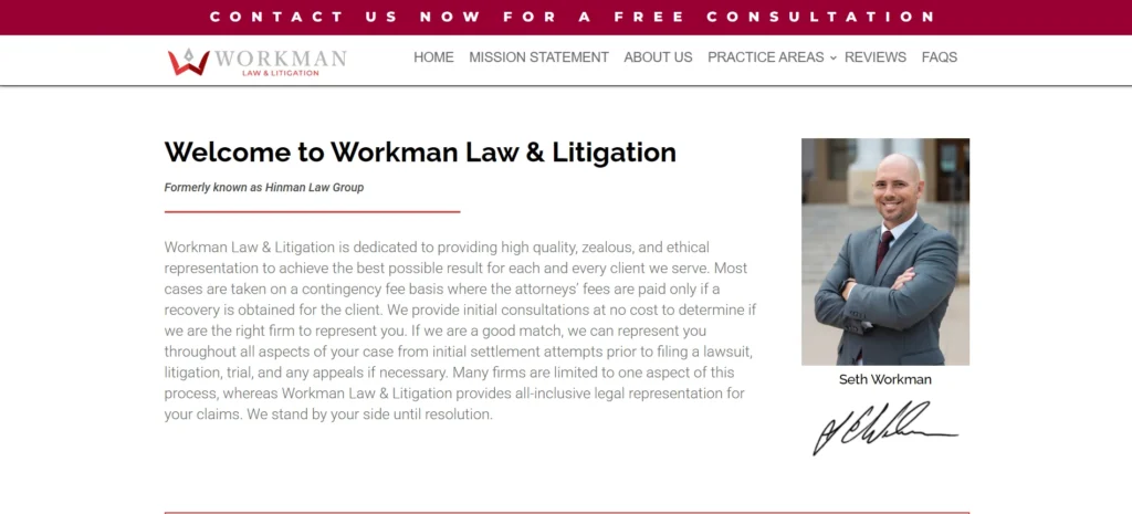 Workman Law & Litigation Workman Law & Litigation