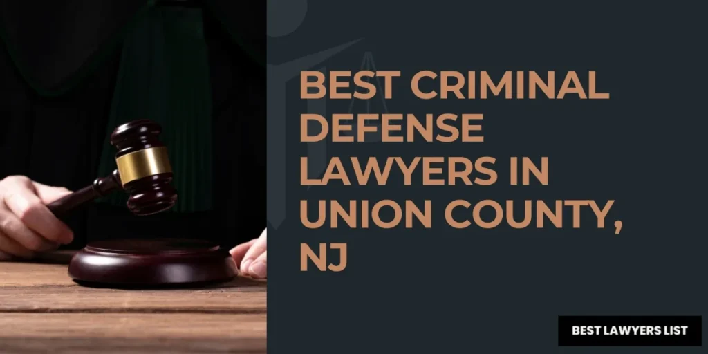 best criminal defense lawyers in union county, nj