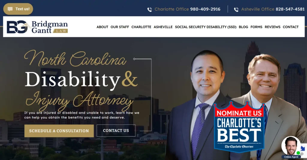bridgman gantt law offices