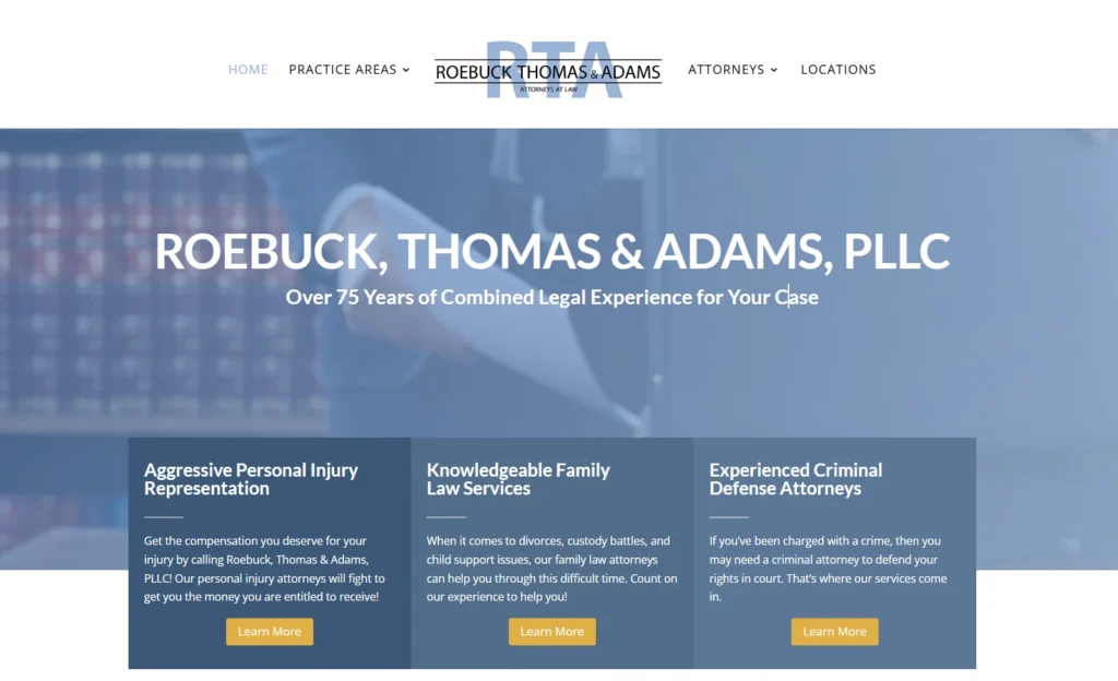 roebuck, thomas & adams, pllc