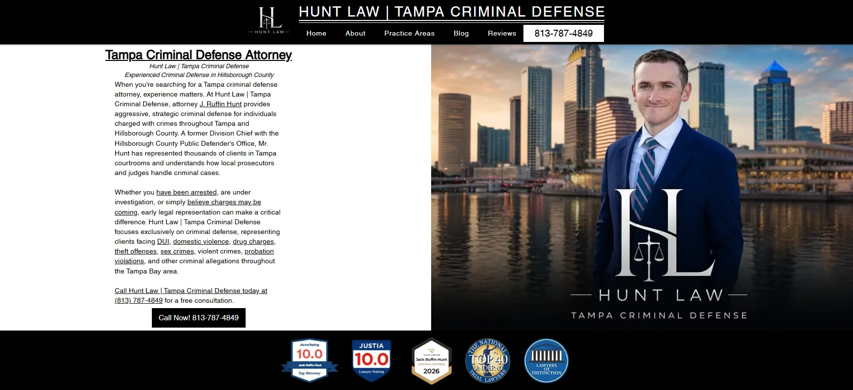 Hunt Law | Tampa Criminal Defense